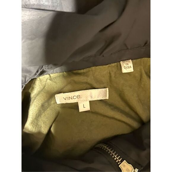 Vince Size Large Black Ballon Sleeve Peplum Utility Jacket - Picture 5 of 5